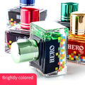 Hero 12 Colors Non-Carbon Ink 40ml Waterproof Quick Dry Fountain Pen Calligraphy Drawing Ink