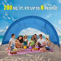 WESTTUNE Beach Tent Shade Canopy Wind-Powered Portable | SAMAG