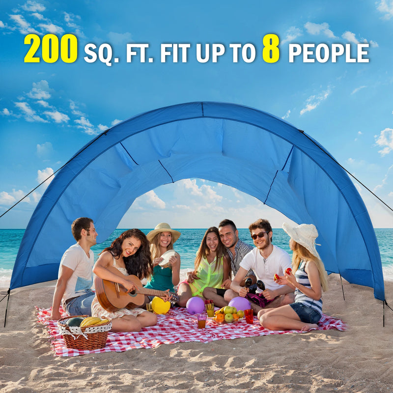 WESTTUNE Beach Tent Shade Canopy Wind-Powered Portable | SAMAG