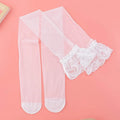 Silicone Anti-slip Lace Stockings Women Knee High Socks Summer Thin Long Socks Cosplay Party Lolita Girls Thigh High Stockings