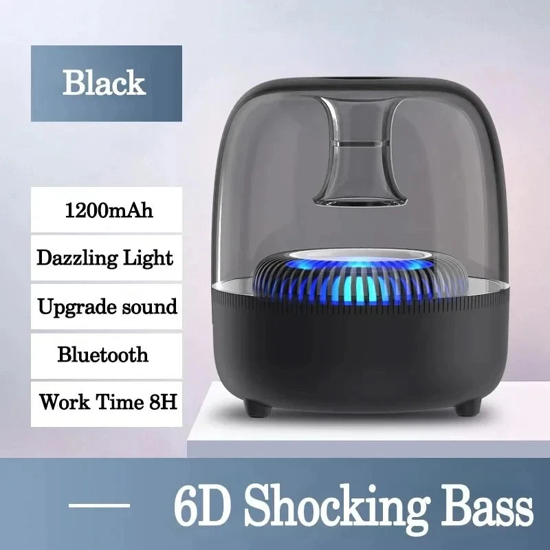 Multifunctional Bluetooth Speaker LED Light Home Theater HiFi Surround Sound Effect Sound Subwoofer TWS Portable Caixa De Som