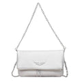 Fashionable Retro Ladies Chain-Shoulder Square Bag Luxury Textured Crossbody Shoulder Bag Women Handbags and Purses Underarm Bag