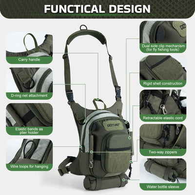 Fly Fishing Chest Bag Ultra Light Breathable Backpack | SAMAG