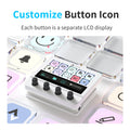 Ajazz AKP05 Mechanical Macro Keyboard Multi-Function Desktop Assistant for Office and Gaming, Easy-to-Use Multimedia Controls