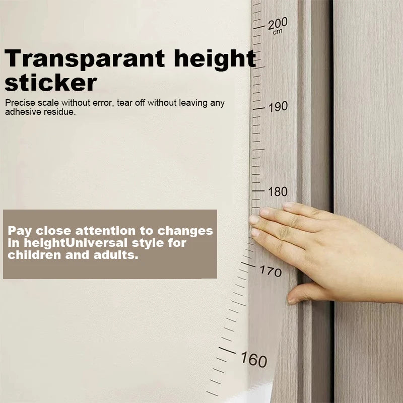 Height Measurement Wall Sticker 0-2m Removable Without Damaging Walls Leaving Adhesive Accurate Height Ruler
