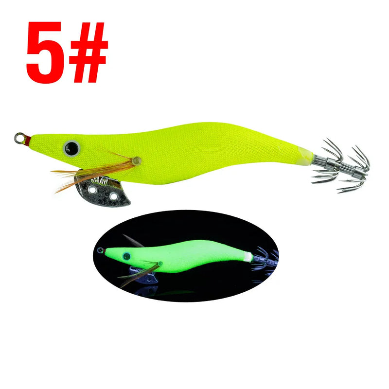 7.2G-14G Squid Jig Hard Fishing Lure Shrimp Prawn | SAMAG