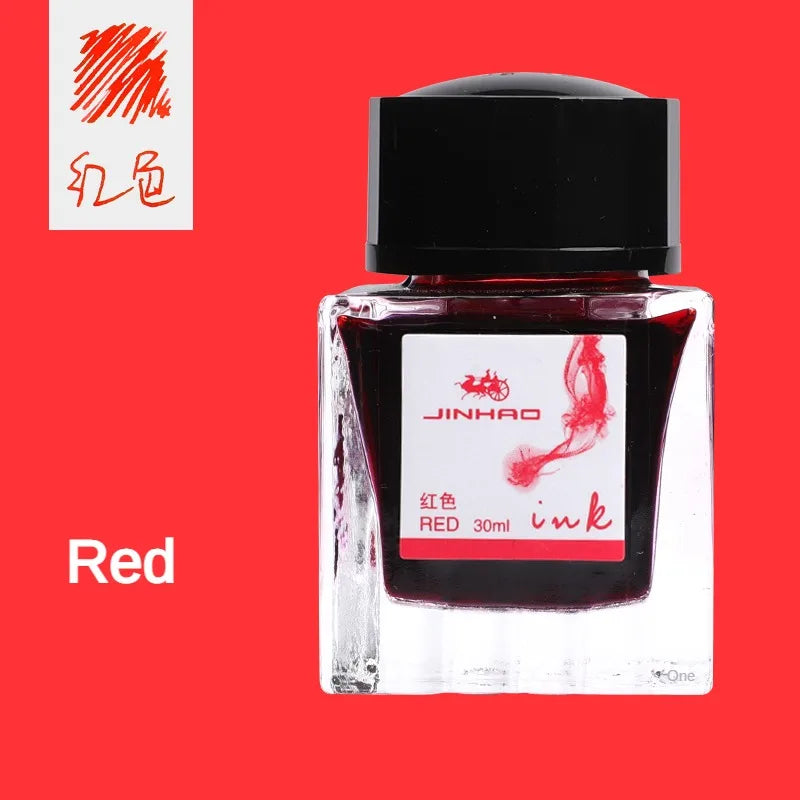 Jinhao Fountain Pen Chinese ink 30ml Color Glass Bottled Ink Writing Drawing ink Cartridge Office School Supplies Stationery