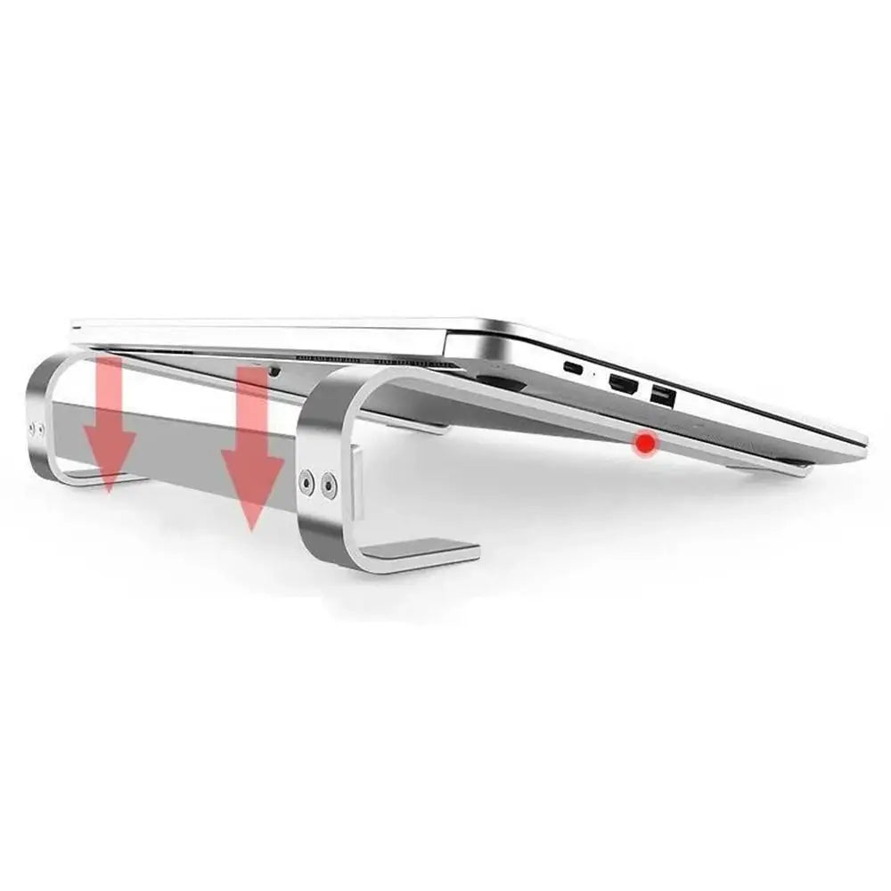 Universal Aluminum Alloy Laptop Stand Ergonomic Anti-Slip Silicone Computer Stand Foldable Portable Laptop Holder Computer Desk