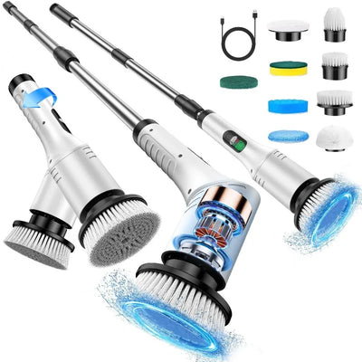 Electric Spin Scrubber Cordless Cleaning Brush Telescopic | SAMAG