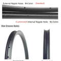 2026 Year 700C 28mm 30mm Wide Road Disc Carbon Rims Tubeless Disc Brake Rims Depth 30 35 40 45 50 55 60mm Carbon Road Wheel