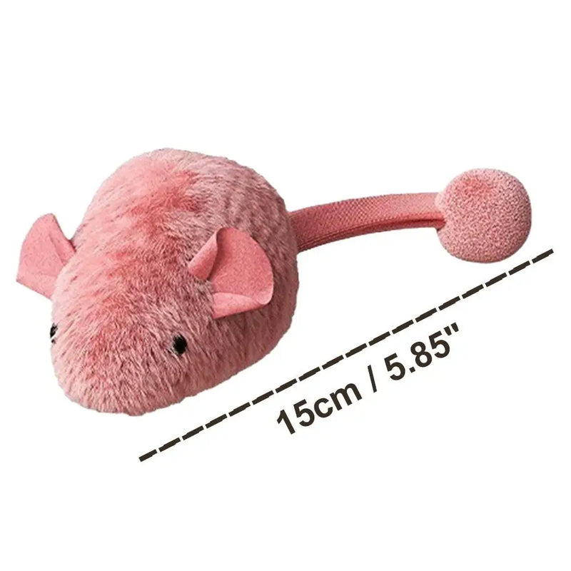 Interactive Plush Mouse Cat Toy Night Luminous Pet Kitten Chew Toy Simulation Mice Self-Entertainment Game