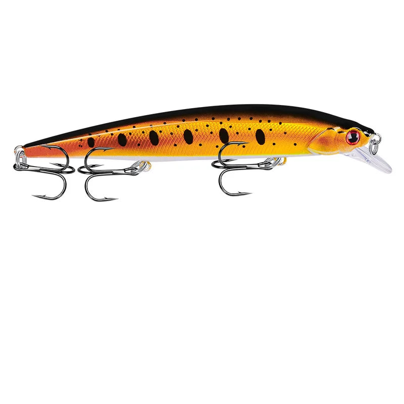 14cm 18.5g 3D Bionic Minnow Fishing Lure Hard Bait with 3 | SAMAG