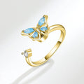 VENTFILLE 925 Sterling Silver Sunflower Diamond Zircon Rotatable Ring For Women Gift Relieve Stress Ring Jewelry Wholesale