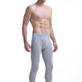Men's single-piece long johns, youth autumn and winter slim-fitting leggings, cotton thread pants, thermal pants, thin leggings