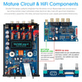 Douk Audio X1 HiFi JAN5725 Vacuum Tube Amplifier Bluetooth5.0 Receiver MM Phono Amp for Home Turntables Power Amp APTX-HD 160W*2