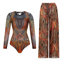 Women's Long Sleeve Swimwear Sunscreen One Piece Swimsuit | SAMAG
