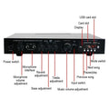 AV-369BT Bluetooth 5.1 Sound Speaker AMP Stereo Audio Amplifiers Receiver 6 Channel Home Theater Audio Stereo System Components