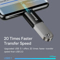 Baseus USB 3.1 OTG Adapter USB Type C to USB Female Converter For Macbook Pro Air Samsung S22 Xiaomi USB-C USBC OTG Connector
