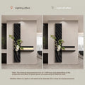 Hydroponic Green Plants Entrance LED Decorative Painting Sandstone Home Decoration Living Room Bedroom Corridor Mural Light