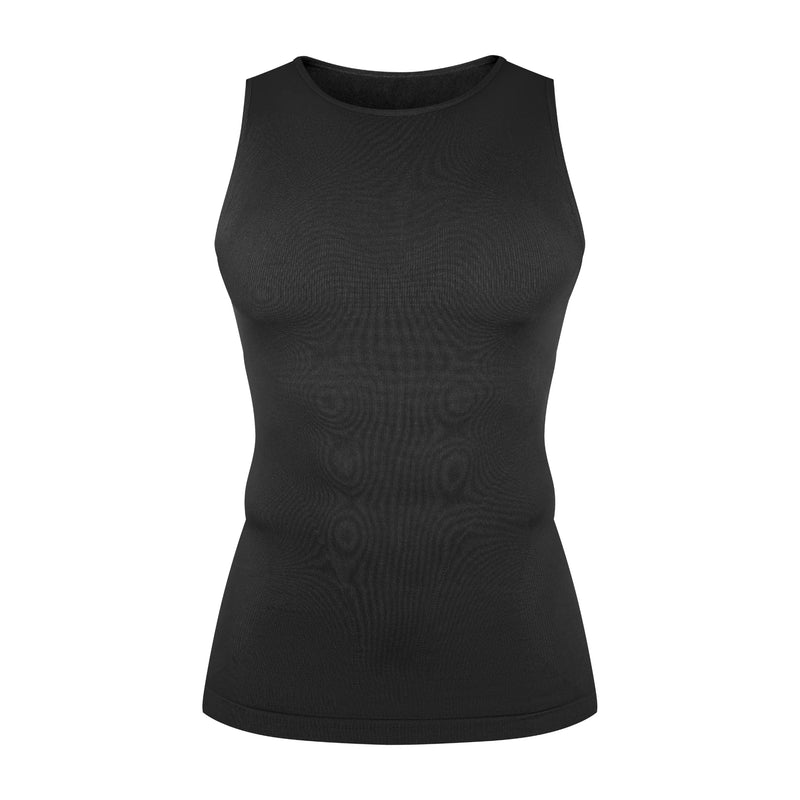 Men‘s Seamless Compression Tank Gynecomastia Chest Tummy Control Breathable Elastic Undershirt Gym Casual Base Layer