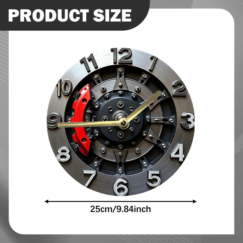 2D Wall Clock Mechanical Clock Contemporary Digital Clock Arabic Numerals Easy Reading Hanging Clock Decoration for Bedroom Room