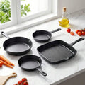 4 - Piece Cast Iron Cookware Set, Round Frying Pans - View 2 | SAMAG