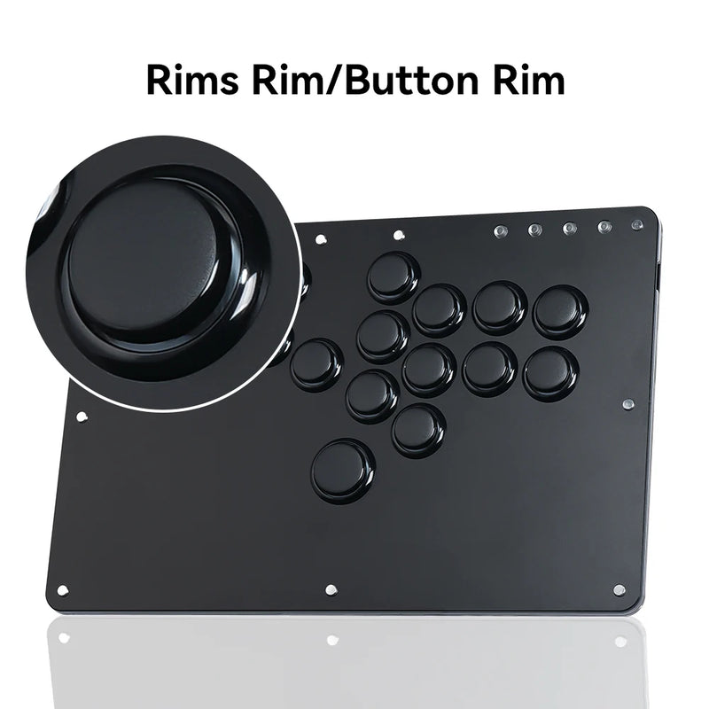 Haute42- COSMOX Fighting Hitbox Gaming Joystick For PC/PS3/PS4/PS5 Switch Steam Leverless Controller Rims Rim Button Rim