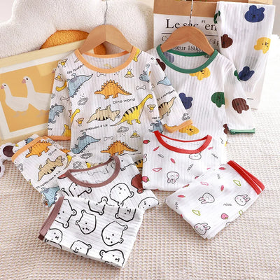 1Set Summer Pour Cotton Boy Girl Outfit Baby Infant | SAMAG