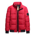 8XL Stand Collar Cotton Parkas Men Autumn Winter Thick Padding Baseball Collar Parkas Men Korean Fashion Outerwear Down Coat Man