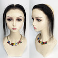 HD Lace Hairline Topper for Receding Hairline, Forhead Human Hair Topper with Elastic Band Ear to Ear Lace Frontal Extension