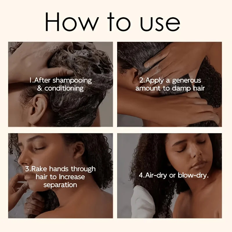 GSWP 9-In-1 Curl Styling Cream，with Rosemary, Batana Oil, Castor Oil, Keratin & Biotin.100ml/200ml