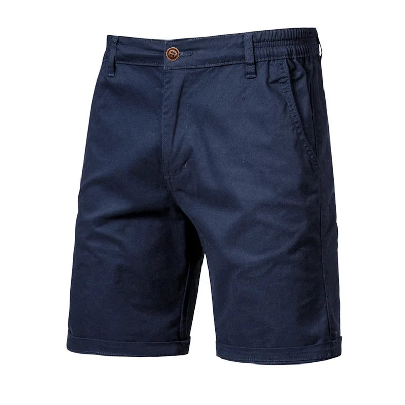 Summer Men's Shorts Solid Color Mid-Waist Elastic | SAMAG