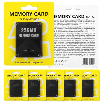 Memory Card 8M/16M/32M/64M/128M/256M for PS 2 Extended | SAMAG