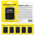 Memory Card 8M/16M/32M/64M/128M/256M for PS 2 Extended Card Save Game Data Stick Module for PS2 Console Store the Game Progress
