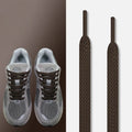 Flat Shoelaces Solid Neutral Color Replacement Shoe Strings Suitable for Sneakers Dad Shoes