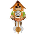 Wooden Hanging Wall Clock Bird Alarm Clock Cuckoo Clocks For Home Kid's Room Decoration Quartz Watch Decorative Home Decor