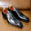Italian Mens Genuine Leather Dress Shoes Blue Purple Oxfords Wedding Party Formal Shoes Whole Cut Elegant Men's Footwear