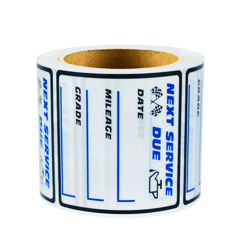Blue Oil Change Car Maintenance Service Expires Reminder 250Pcs 2*2in Label Sticker Car Window Windshield“ Next Purchase Service” Transparent Oil Change Reminder Service Sticker, Suitable for Windshield Removable, Waterpr