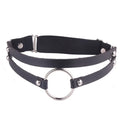 Newest Women Sexy Elasticity Harness Heart Fashion Bondage Goth Decor Garter Belt Thigh Harness Leather Lingerie for Stockings