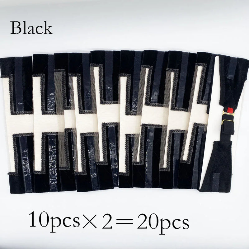 10/20pcs Wholesale Hair bands Velvet Wig Grip Band with Lace Headband To Hold Wigs Hair Accessories wig elastic band