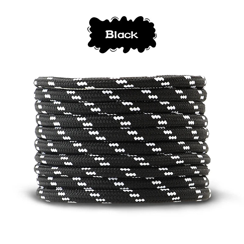 Quality Bold Round Shoelaces Durable Polyester Shoe laces Sneakers Boots Laces for Shoes Accessories 100/120/140/160cm 1Pair