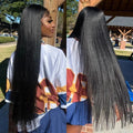 20 30 Inch Bone Straight 2 3 4 Bundles Brazilian Remy Unprocessed Human Hair Wavy Doule Drawn Straight Bundles Weave Extensions
