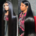 250% Density 30 inch 13x6 HD Lace Front Wigs Human Hair Women Straight 13x4 Frontal Wigs Women Brazilian Glueless Closure Wigs