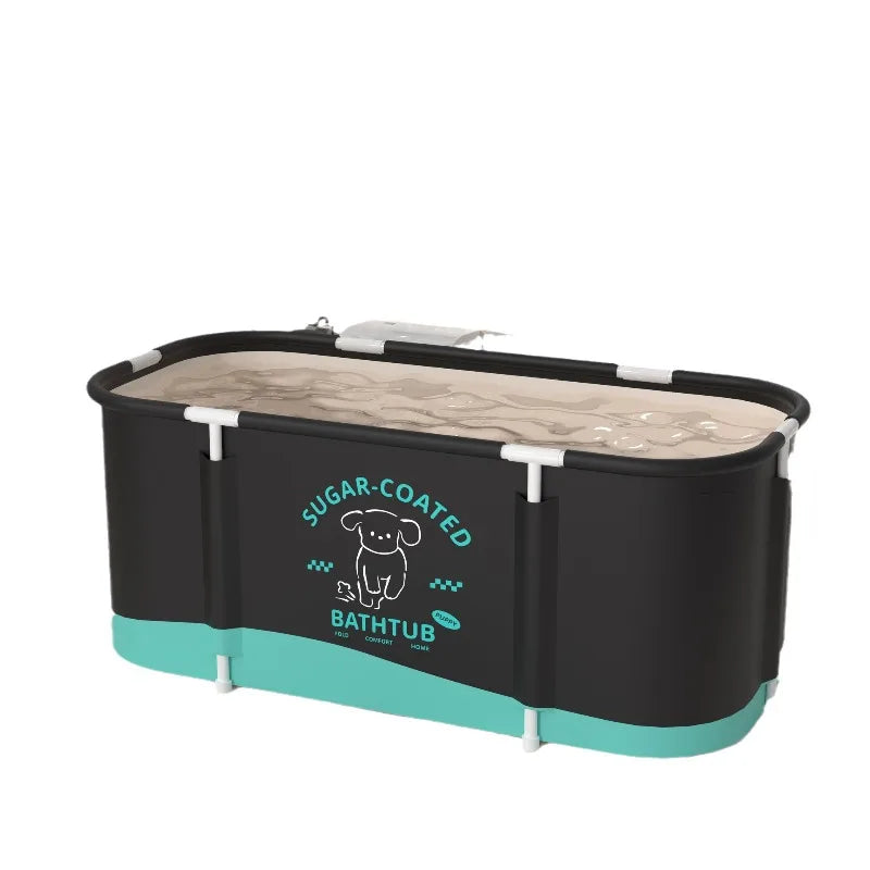 Deep Soaking Spa Barrel Home Use Lightweight Easy Drain Large Foldable Bath Tub Portable Collapsible Adult Foldable Bathtub