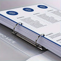 Heavy-Duty A4 Two-Ring filing binder - Holds 200 Sheets (100 Pages), Smooth-Running Rings，Durable Document Organizer