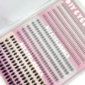 3 Styles Individual Lashes 15rows 390PCS Bottom Lashes Extension Lower Eyelash Clusters  DIY Wispy Natural Look Clear Band
