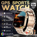New GPS Military Smart Watch Bulit-in GPS Compass Altimeter Barometric 10ATM IP69K Waterproof AMOLED BT Call Smartwatch