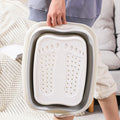 Foldable Foot Bath Tub–Portable, Covered Basin With Ergonomic Design, Silicone Thickening Suitable For Travel And Home Use