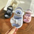 Infant Baby Girls Summer Sandals with Flower Soft Sole Newborn Toddler First Walker Crib Dress Shoes