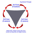 Sun Shade Sail Foot Triangle Shading Canopy Sand Beige | SAMAG